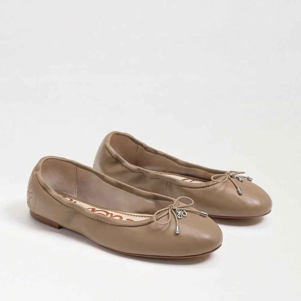Sam Edelman Taupe Ballet Flats - Picture 3 of 11